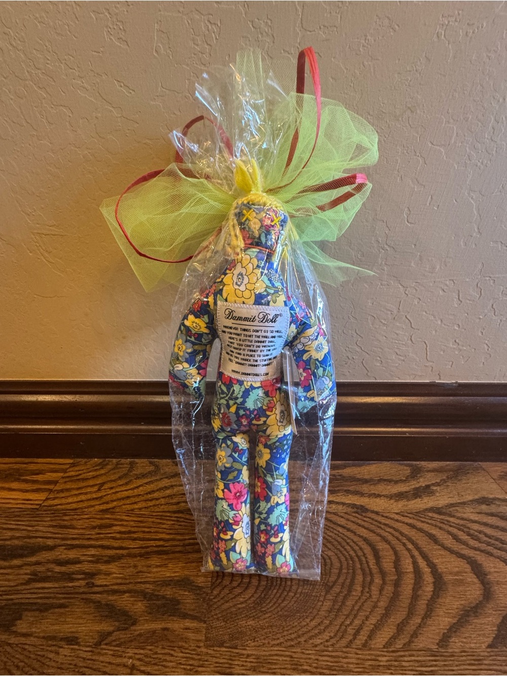 Dammit Doll Floral Voodoo Doll Stress Relief - Gag Gift